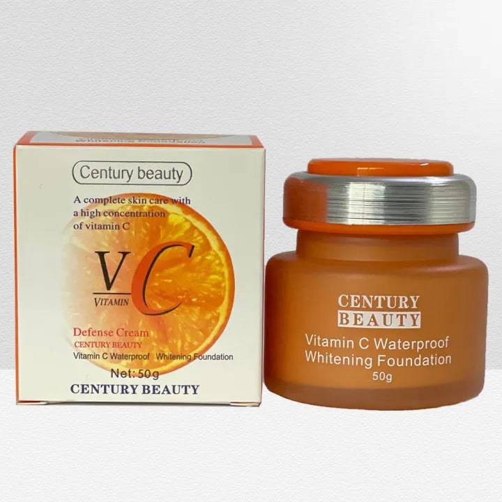 CENTURY BEAUTY Olive oil plus vitamin c WATERPROOF WHITENING FOUNDATION 50g