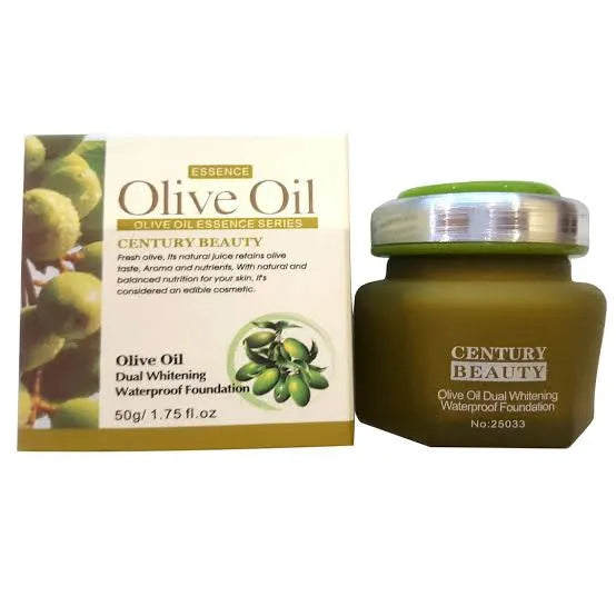 CENTURY BEAUTY Olive oil plus vitamin c WATERPROOF WHITENING FOUNDATION 50g