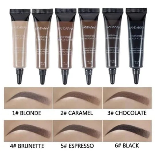 Waterproof Eyebrow Dye Eyebrow Gel Tint Eyebrow Brush