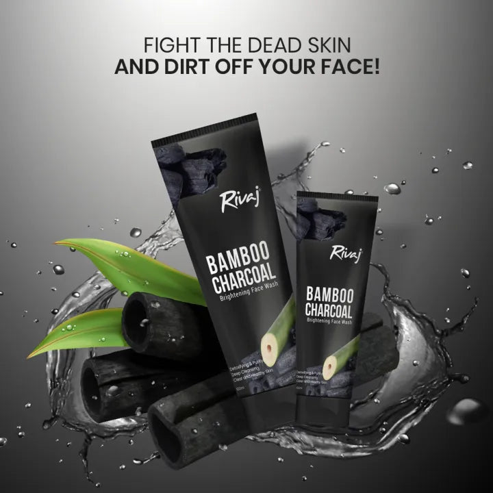 Rivaj Whitening Face Wash - Bamboo Charcoal